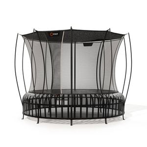VULY Thunder 2 Pro Large 14ft Springless Trampoline with Enclosure - Round Kids Trampolines Bundle With Shade Cover