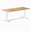 Desky Zero Hardwood Office Desk - Acacia / 1800x750mm / White