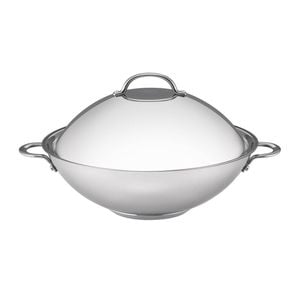 Raco Steel Essentials Stainless Steel Induction Covered Wok 36cm