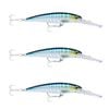 3x Rapala 11cm X Rap Magnum 10 Deep Diving Trolling Lures - Wahoo UV