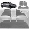 6D Diamond Car Floor Mats for Tesla Model Y 2022-Current-Full Set-Grey-Outback GT