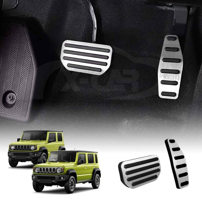 Foot Pedals Pads Cover for Suzuki Jimny Auto 2018-Onwards Aluminum Non-Slip Anti-Slip Brake