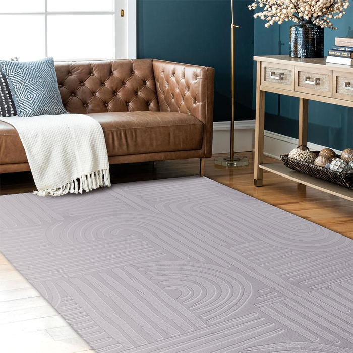 1.6 x 2.3m Ronni Bow Grey Rug
