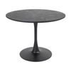 Globe 100cm Round Dining Table Black