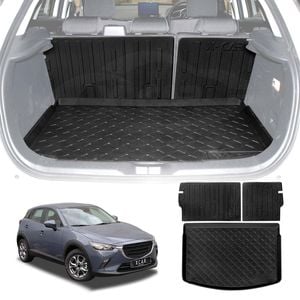 Boot Liner Back Seat Protector for Mazda CX-3 CX3 2015-Onwards All Weather Heavy Duty Cargo Trunk