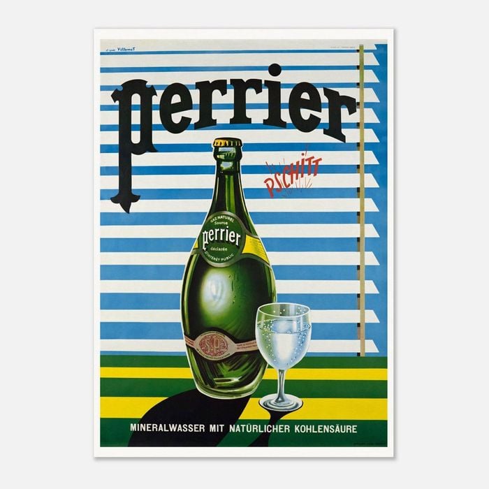 Galrie Perrier Blinds 1956 Vintage Advertising Poster - Perfect for Home Decor, Poster Only, A0 84 x 119cm (33 X 47inch)