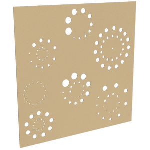 ProtectorAl 300 - 1200 x 300 - 1200mm Gold Matt / Gloss White Fireworks Unframed Composite Deco Panel