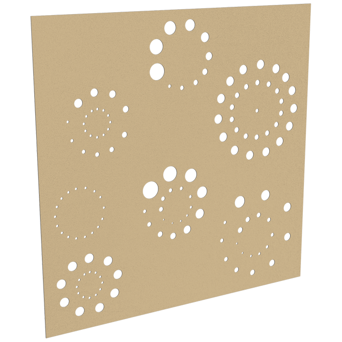 ProtectorAl 300 - 1200 x 300 - 1200mm Gold Matt / Gloss White Fireworks Unframed Composite Deco Panel