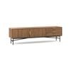 Kina 180cm Light Walnut Ripple Slatted TV Entertainment Unit