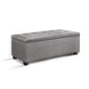 Artiss Ottoman Storage 97cm Light Grey