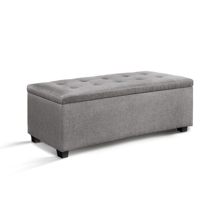 Artiss Ottoman Storage 97cm Light Grey
