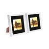 Nicola Spring 8" X 8" White 3d Box Photo Frames - 4" X 4" Mount - Pack Of 2