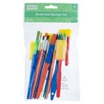 Crafted Assorted Kids Paint Brushes - 20 Pack
