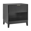 Adoria Bedside Unit Side Table 1 Drawer Black