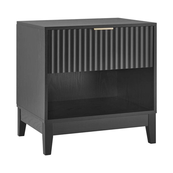 Adoria Bedside Unit Side Table 1 Drawer Black