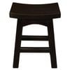 Centrum Furniture Tokyo Solid Mahogany Timber Footstool - Chocolate