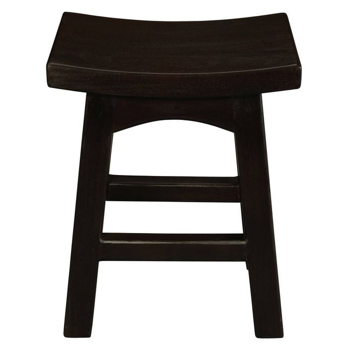 Centrum Furniture Tokyo Solid Mahogany Timber Footstool - Chocolate