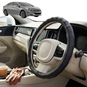Australian Goose Steering Wheel Cover for Hyundai i40 2012 - Current (VF) Circle Black