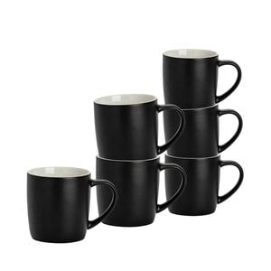Argon Tableware 6 Piece Matt Tea And Coffee Mug Set - 350ml