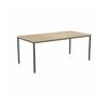 Olg Ekosystem Canteen Table Black Frame New Oak Ravine Top L1800mm X W600mm