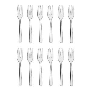 Tablekraft Amalfi Stainless Steel Cake Fork - Set 12