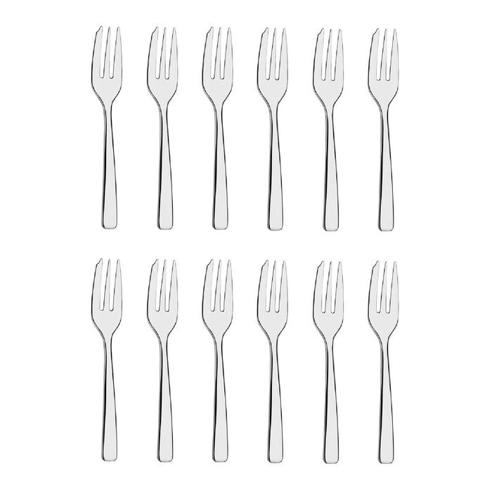 Tablekraft Amalfi Stainless Steel Cake Fork - Set 12