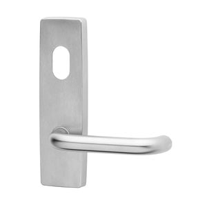 Lockwood Satin Chrome 1800 Exterior Square End Cylinder & Lever