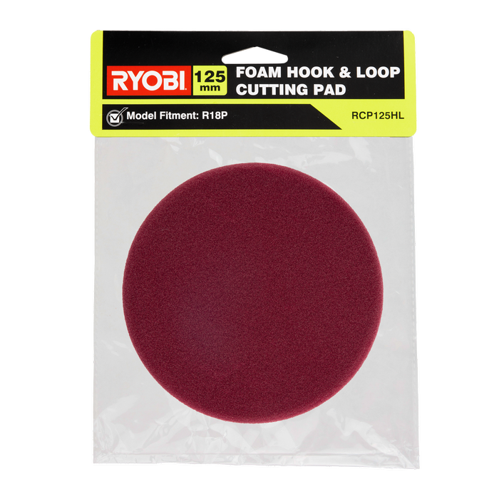 Ryobi 125mm Hook And Loop Foam Cutting Pad