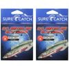 2x Surecatch King George Whiting Rig Chemical Sharpened Bloodworm Hook - Size 4