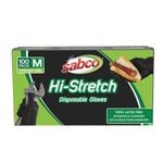 SABCO Hi-Stretch Black Gloves 100pk - Medium