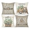 Catzon 4 Pcs Decorative Throw Pillow Covers with HD Printing for Home Decor