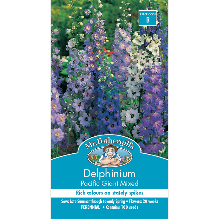 Mr Fothergill's Delphinium Pacific Giant Mixed Seed