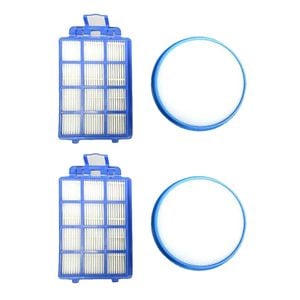 2PK Sauber Allergy Bagless Filter Set for HEPA Vacuum Cleaner Grey