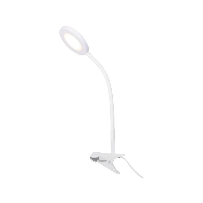 Verve Design White Dalton Clamp Lamp