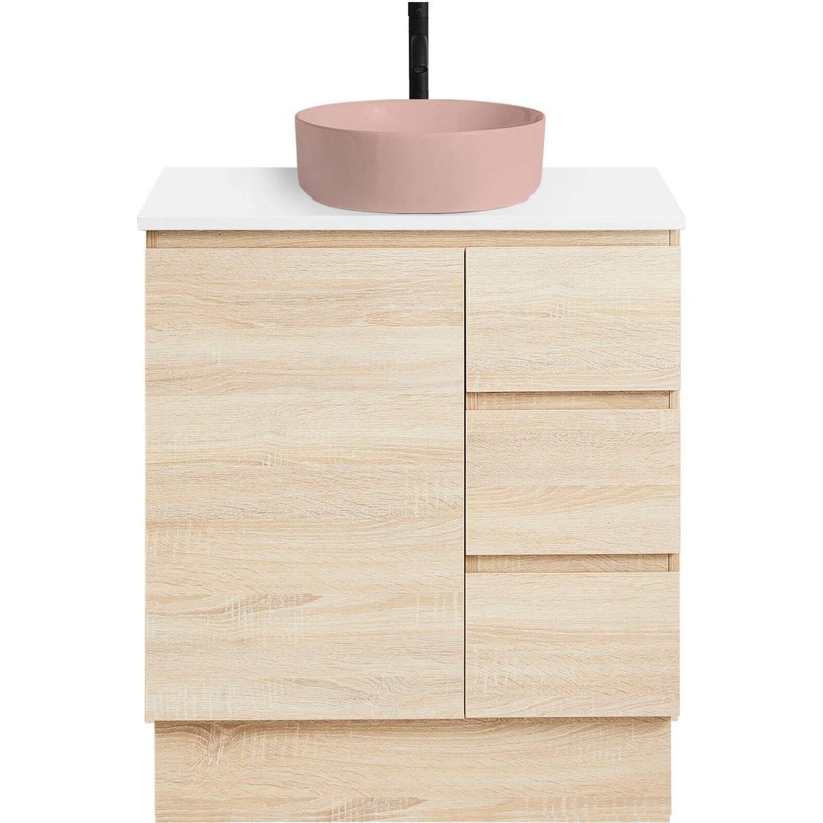 CIBO 750mm Coast Veneer Nordic Full Height Bathroom Vanity With Pale ...