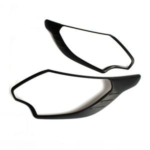 Matte Black Headlight Covers For Mitsubishi Triton Mq 2014-2018