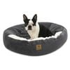 Charlie's Snookie Hooded Corduroy Calming Dog Bed Charcoal Medium