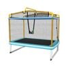 Costway 3-in-1 Kids Trampoline Swing Set security Net Yellow