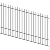ProtectorAl 1201 - 2400 x 1500mm Palladium Silver Raked Up to 15º Picket Top Pool Fence Panel