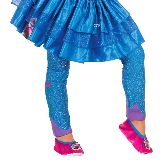Girl US 9-11 Disney Frozen Princess Anna Footless Tights Girls Legwear Costume