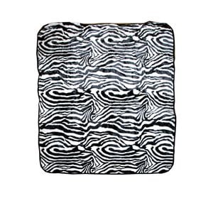 Bloomington 450gsm Soft Animal Skin Pattern Faux Mink Blanket Queen 200x240 cm Zebra