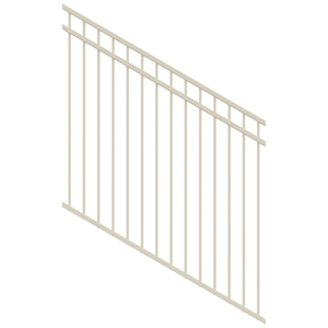 ProtectorAl 350-1200W x 1200H Surfmist DTR All Up Pool Fence Panel Raked 16-30º