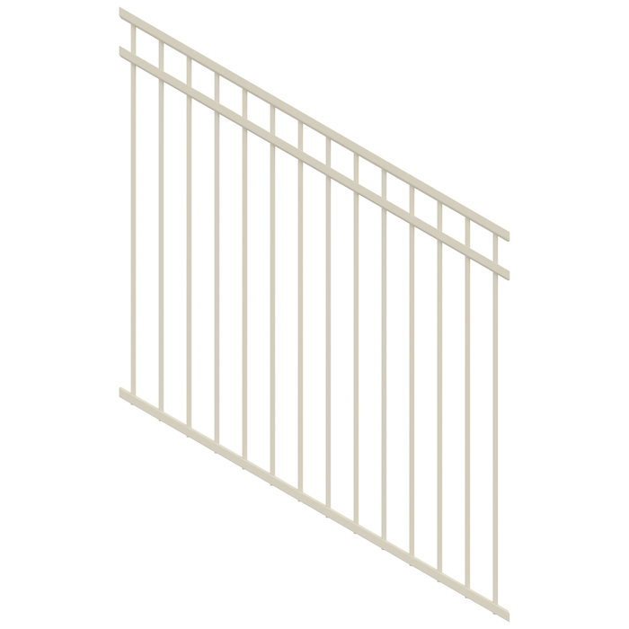 ProtectorAl 350-1200W x 1200H Surfmist DTR All Up Pool Fence Panel Raked 16-30º