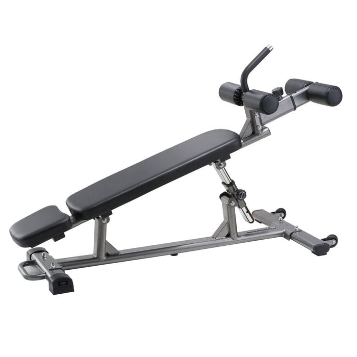 Vevor Sit Up Bench Black Gray With Reverse Crunch Handle For Training