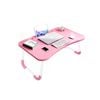 SOGA Pink Portable Bed Table Adjustable Folding Mini Desk