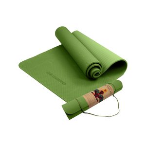 Powertrain TPE Yoga Pilates Exercise Mat 6mm - Green