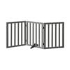 Alopet Wooden Pet Gate Dog Fence 142x60.5cm 3 Panels Safety Stair Barrier Security Door
