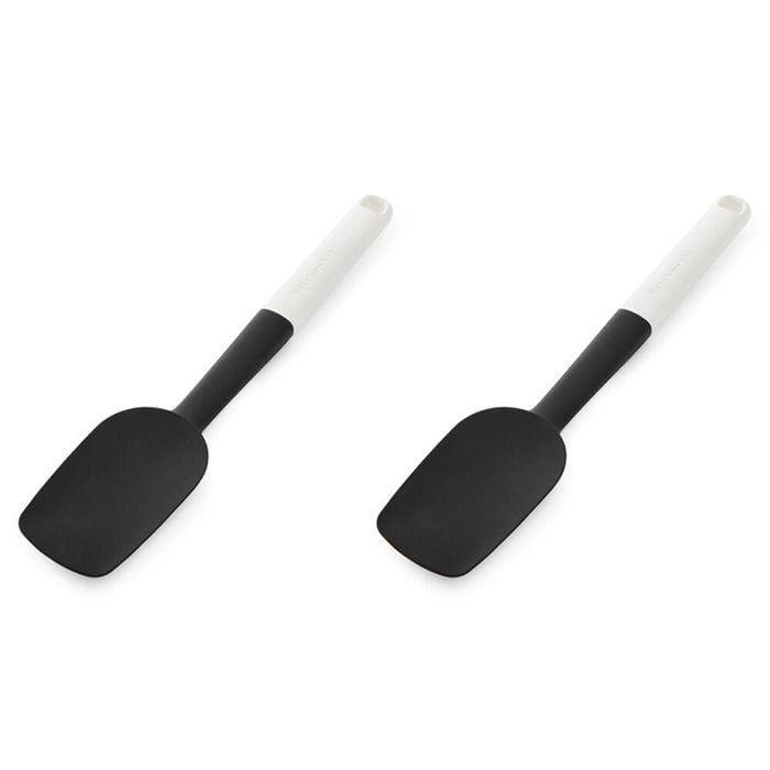 2PK KitchenAid Classic Silicon Spoon Spatula/Turner Utensil Porcelain White