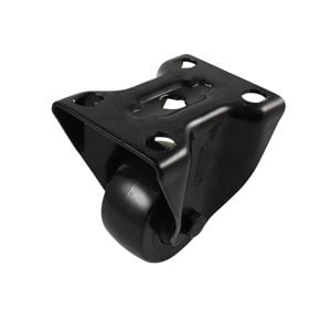 Easyroll 50mm Black PVC Fixed Castor