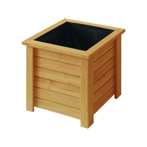 Vegtrug 35 x 35 x 40cm Square Raised Garden Bed Wooden Planter